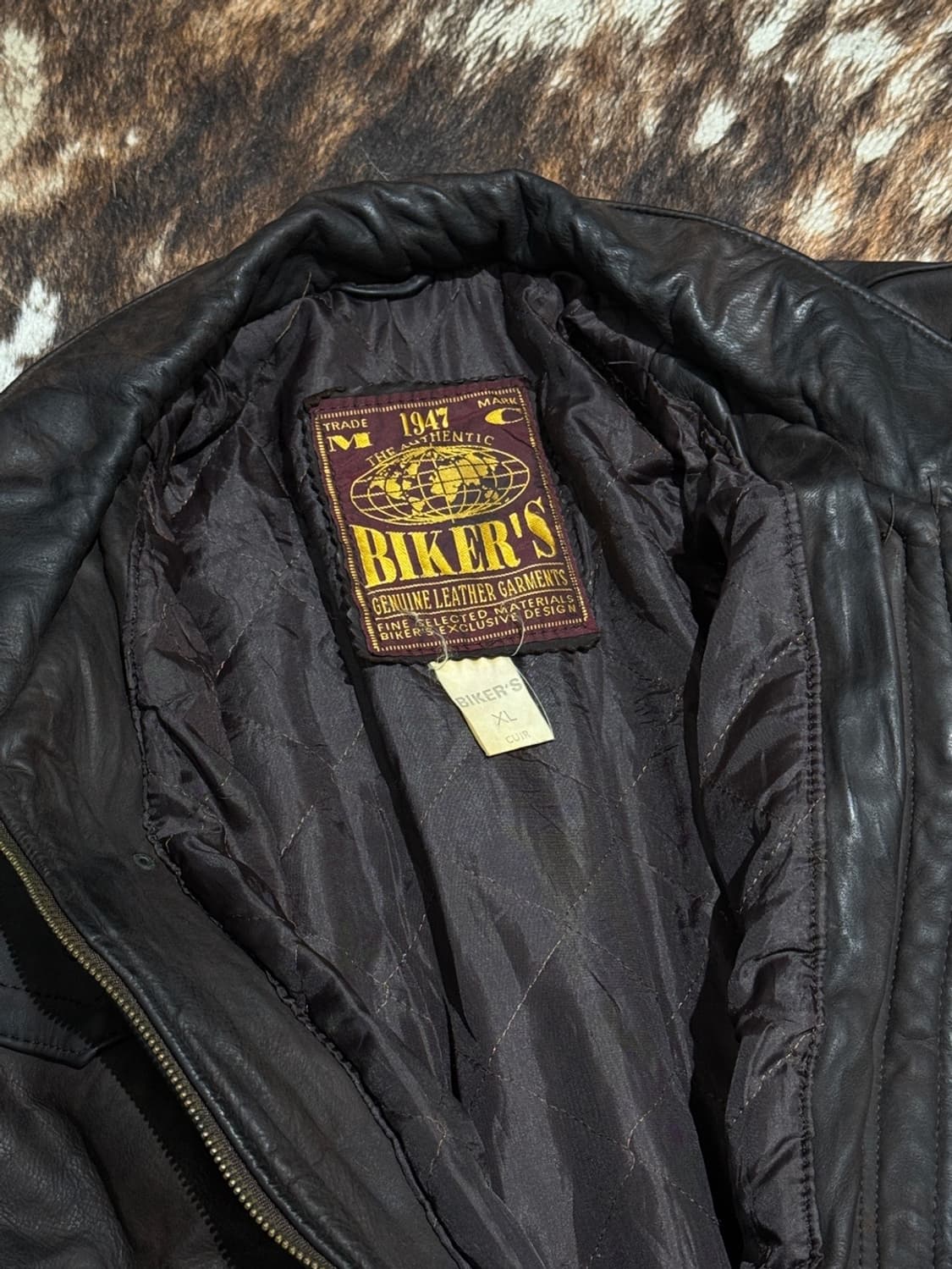80‘s France Leather Fireman Coat 상품이미지5
