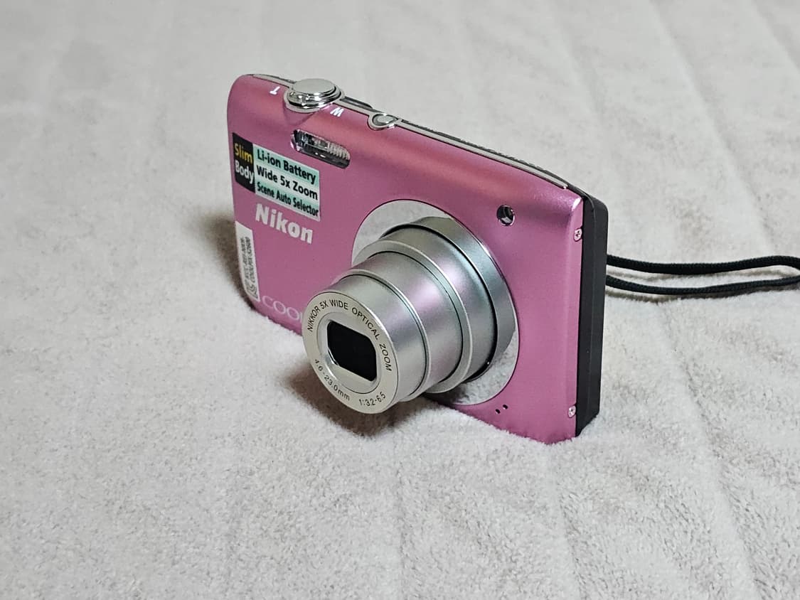 니콘 쿨픽스 S2600 핑크색 디지털 카메라 상품이미지3