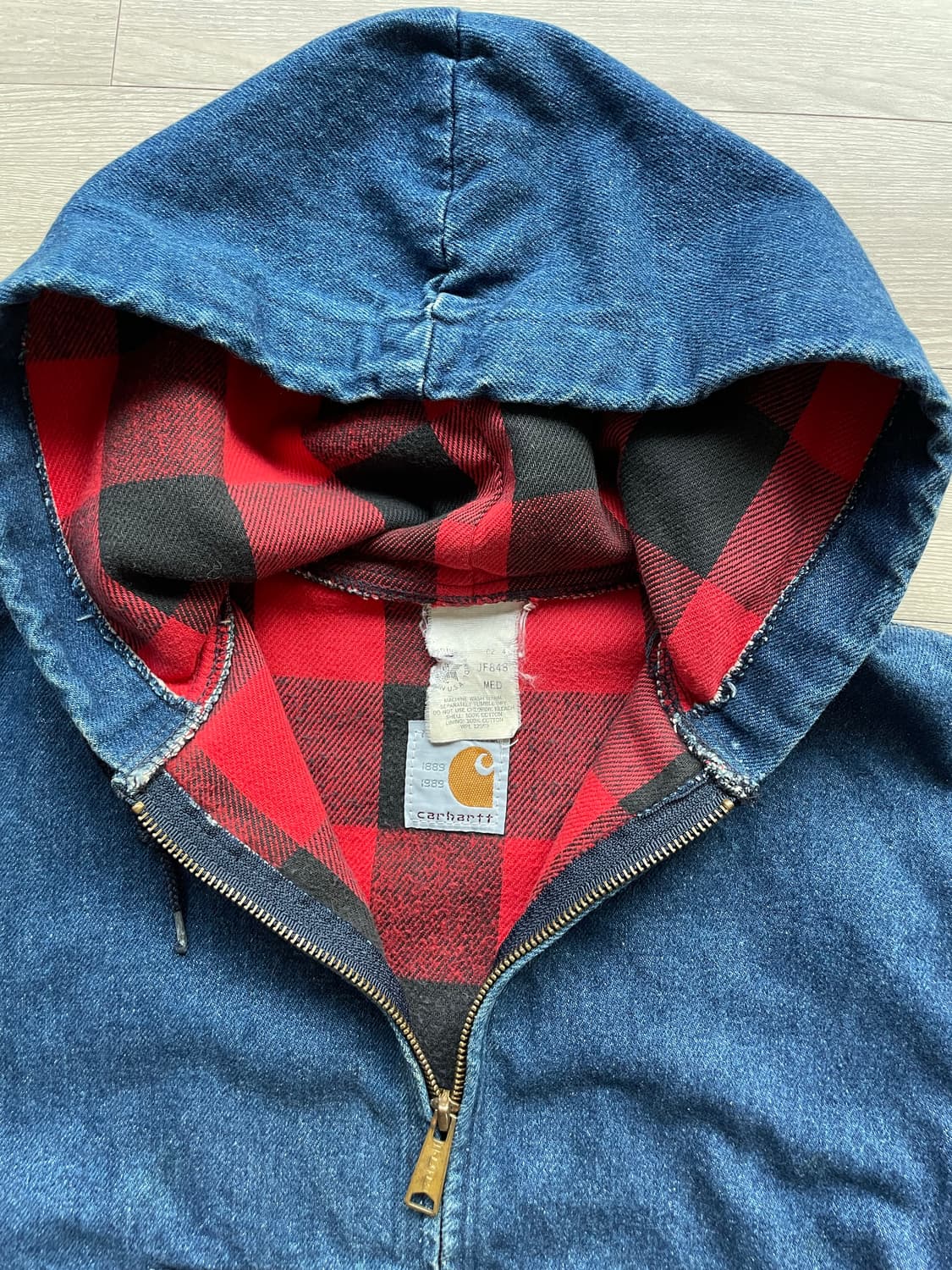 80s 칼하트 데님 액티브 자켓 빈티지 carhartt 상품이미지3