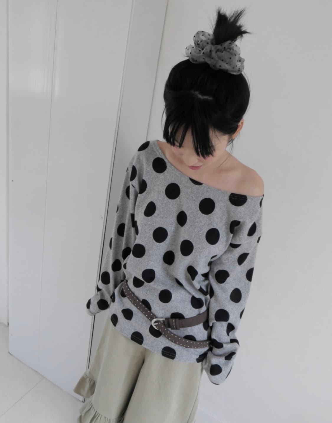 플랫오프 Use Dot T-shirt gray 상품이미지2