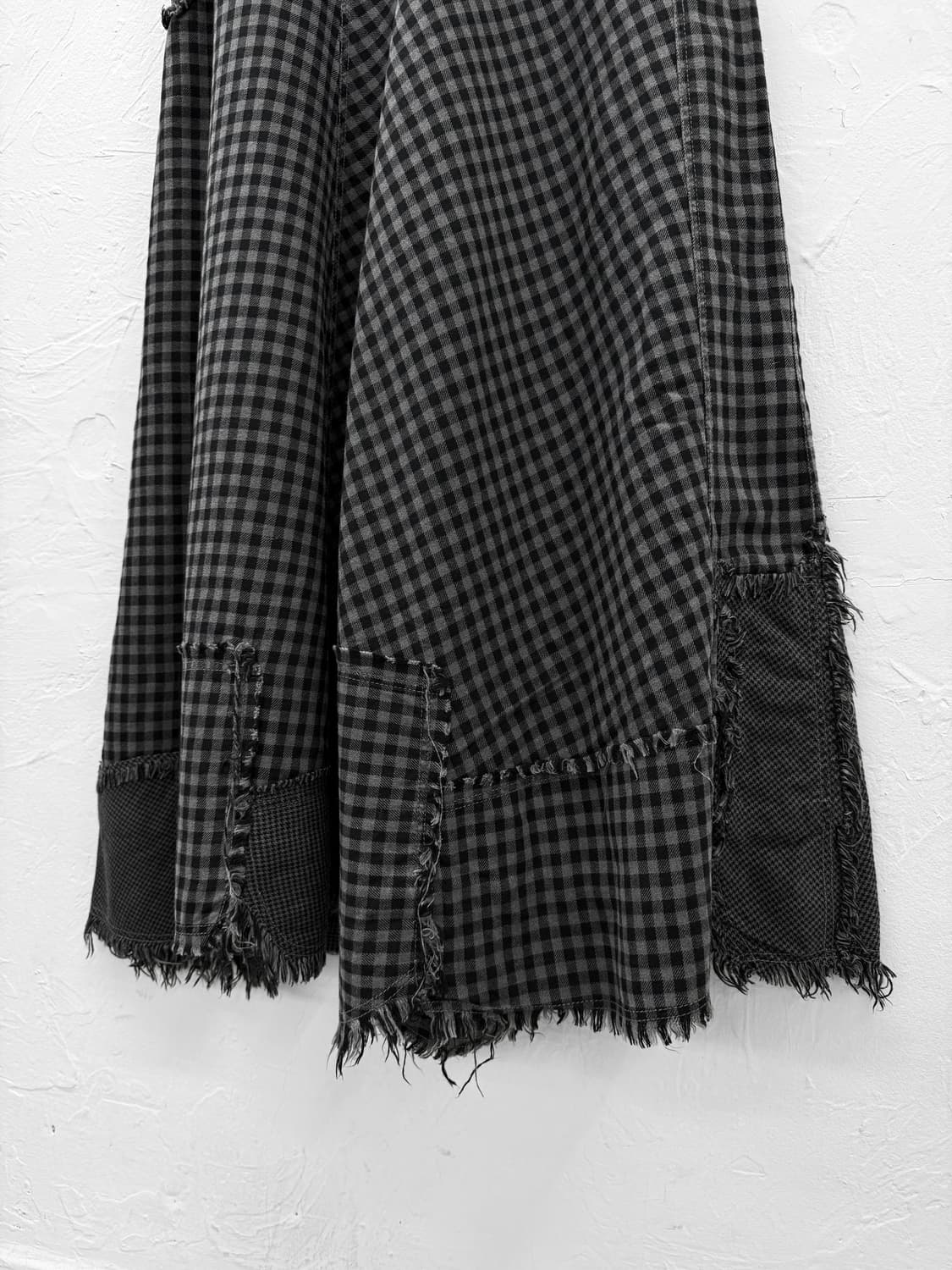 ozone rocks 컷오프 체크 플레어 스커트 상품이미지3