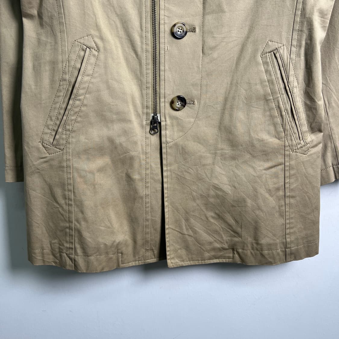 모르간 옴므 베이지 하프 맥코트 S 상품이미지5