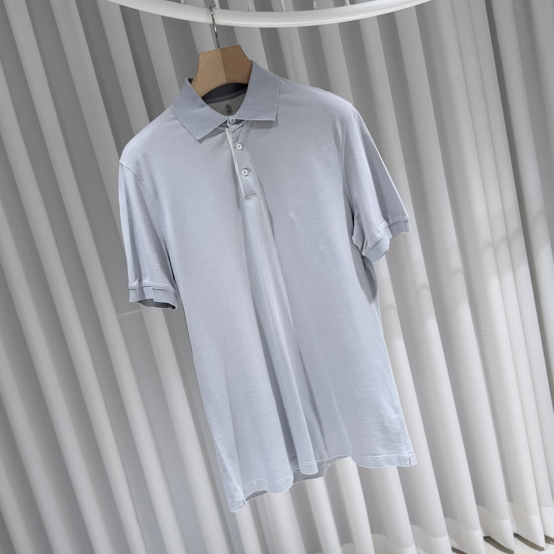 (A+/L) / 브루넬로쿠치넬리 슬림핏 폴로 카라 코튼 반팔 티셔츠 상품이미지3