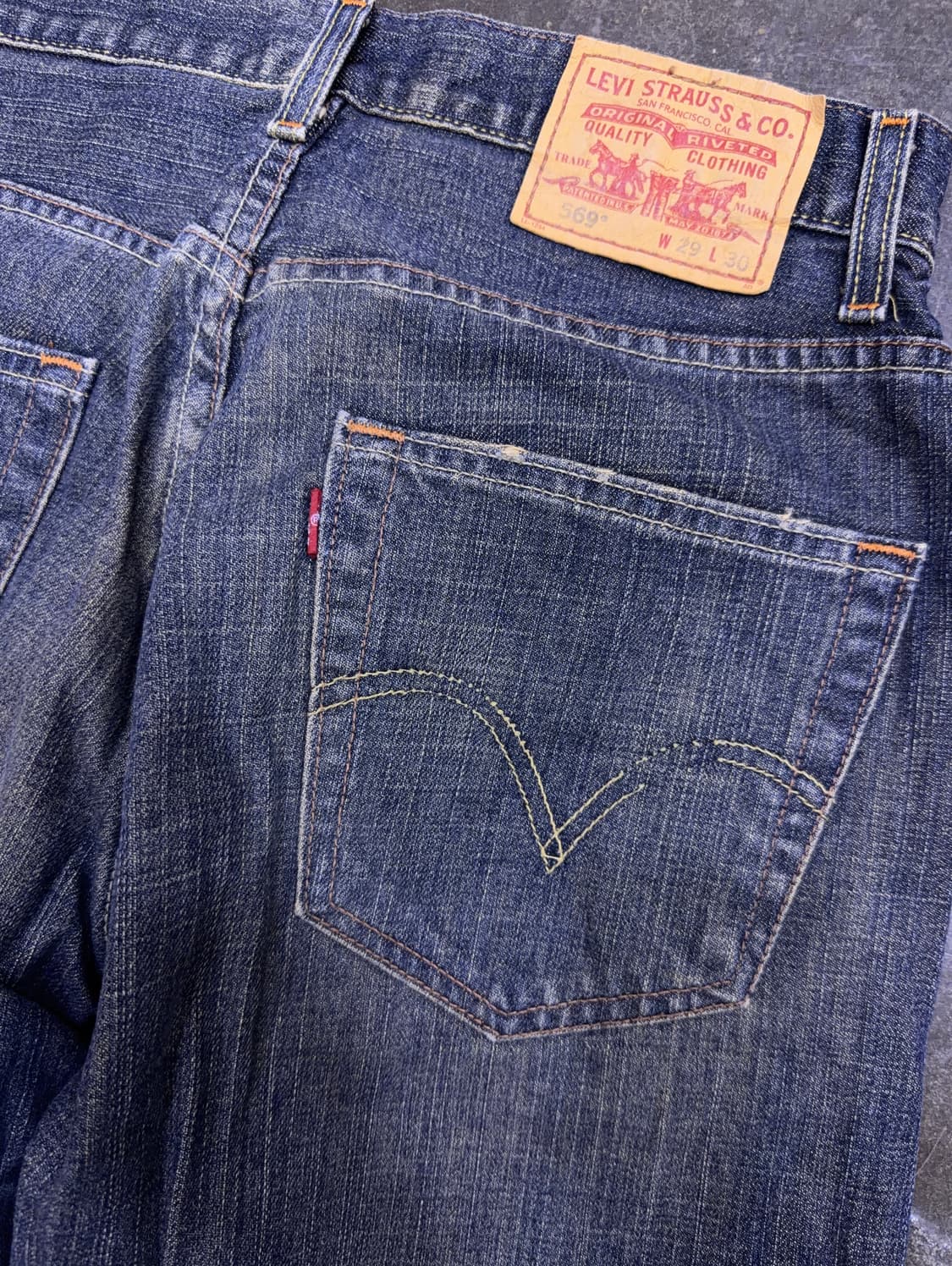 리바이스 569 루즈 스트레이트핏 00's 멕시코 메이드 데님팬츠 29 상품이미지8