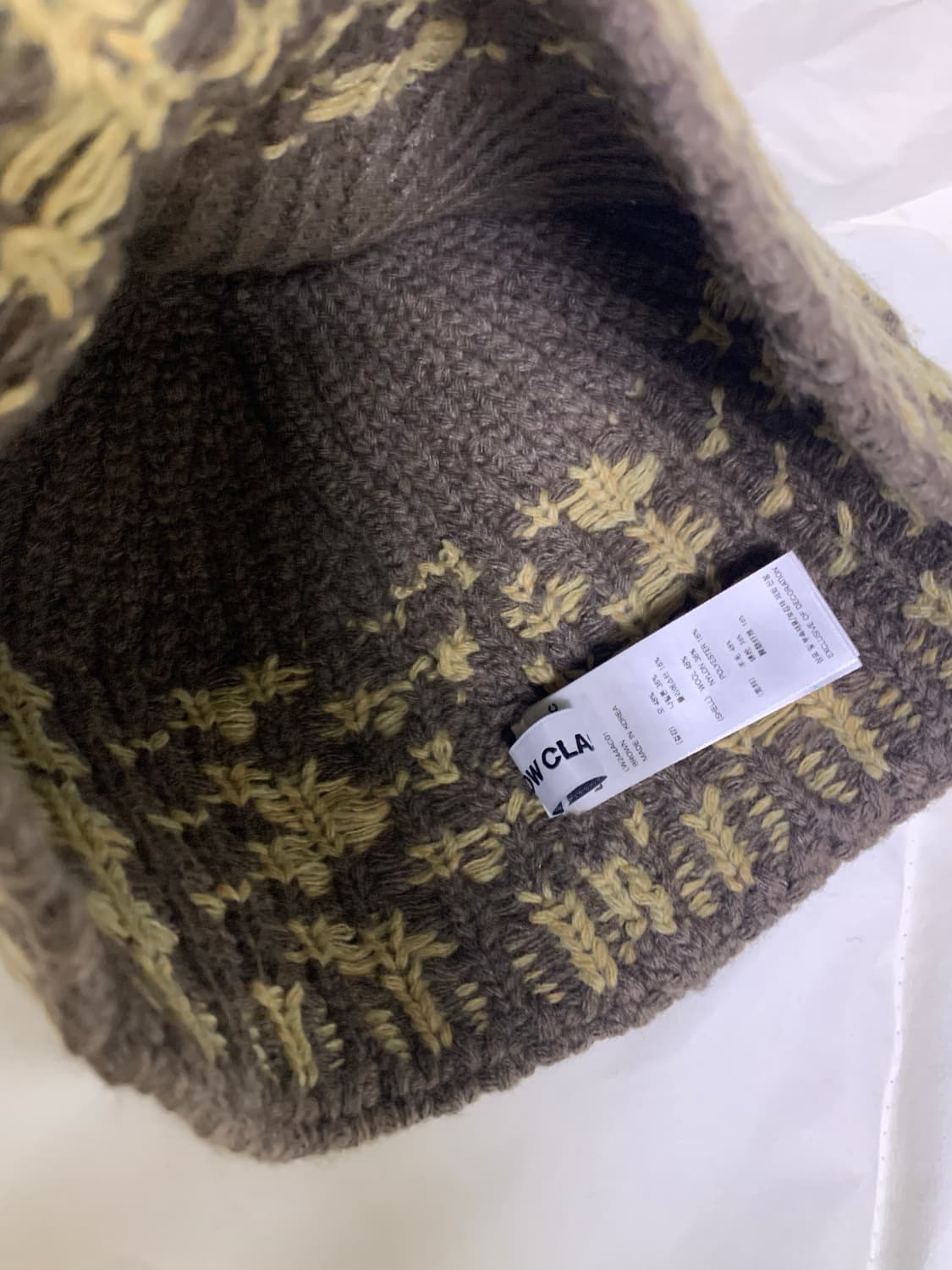 로우클래식 자카드 버켓 비니 브라운 상품이미지4