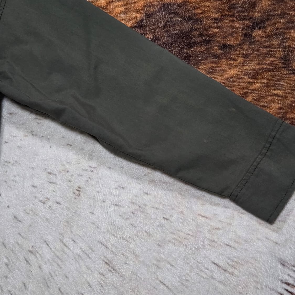 빈티지 카키 옆트임 셔츠 집업 상품이미지3