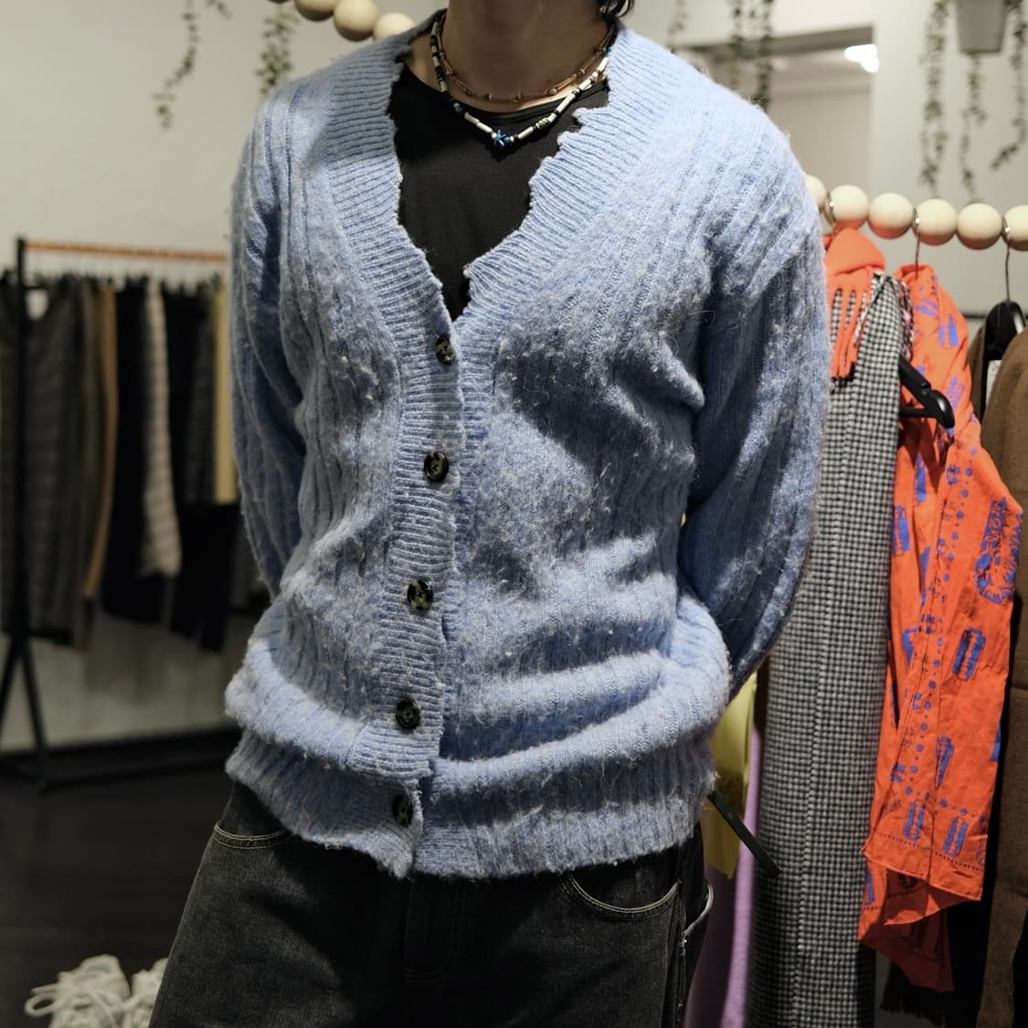 헬무트랭 디스트레스드 가디건 상품이미지4