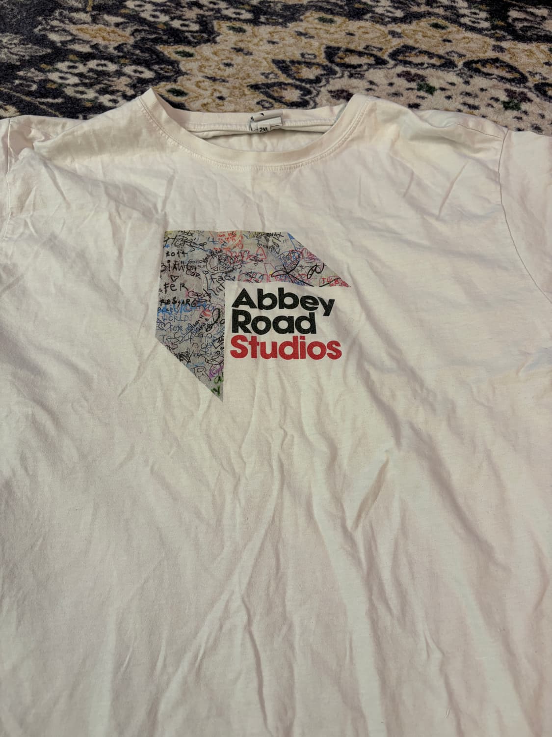 Beatles Abbey Road Studio 화이트 티셔츠 xxl 상품이미지1