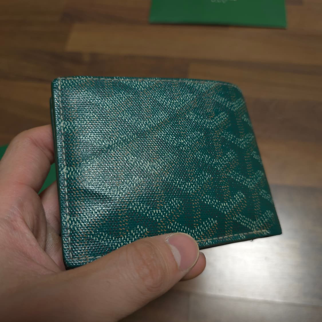 고야드 빅투아르 스페셜 컬러 그린 반지갑 상품이미지7