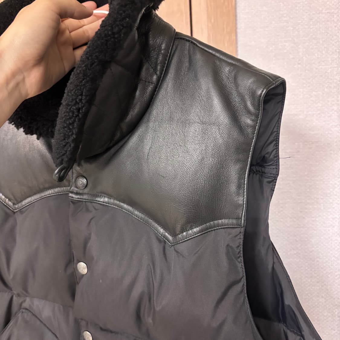 펜필드 락울 다운 베스트 블랙 M 상품이미지8