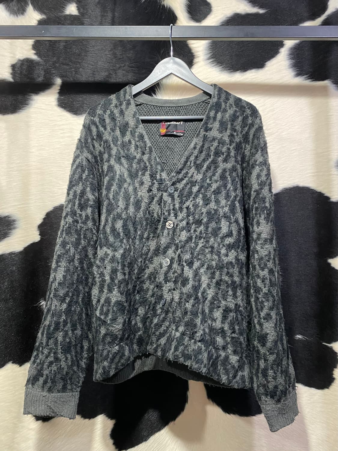 Towncraft 그레이 레오파드 가디건 상품이미지2