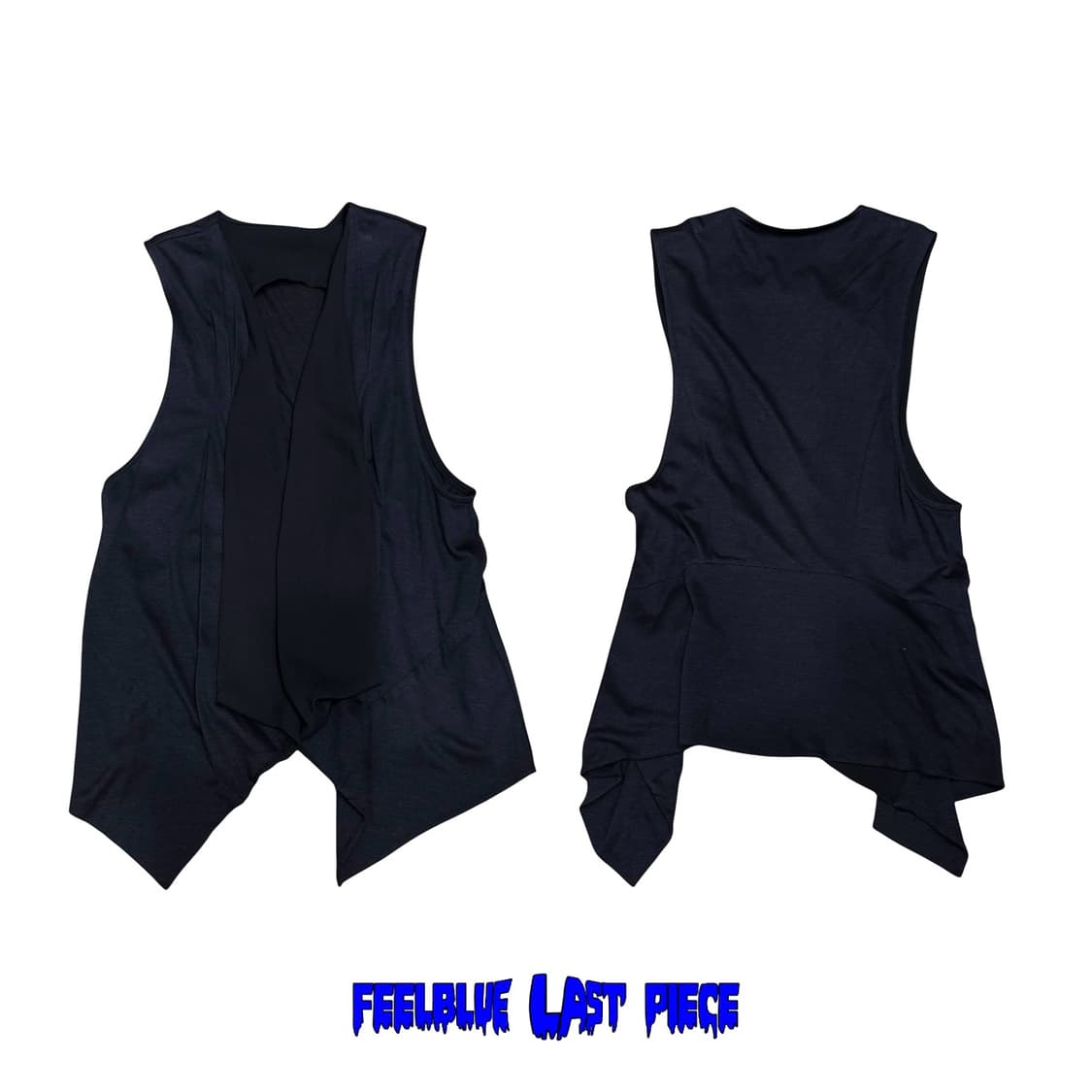 Draped Asymmetrical Layered Vest 상품이미지2