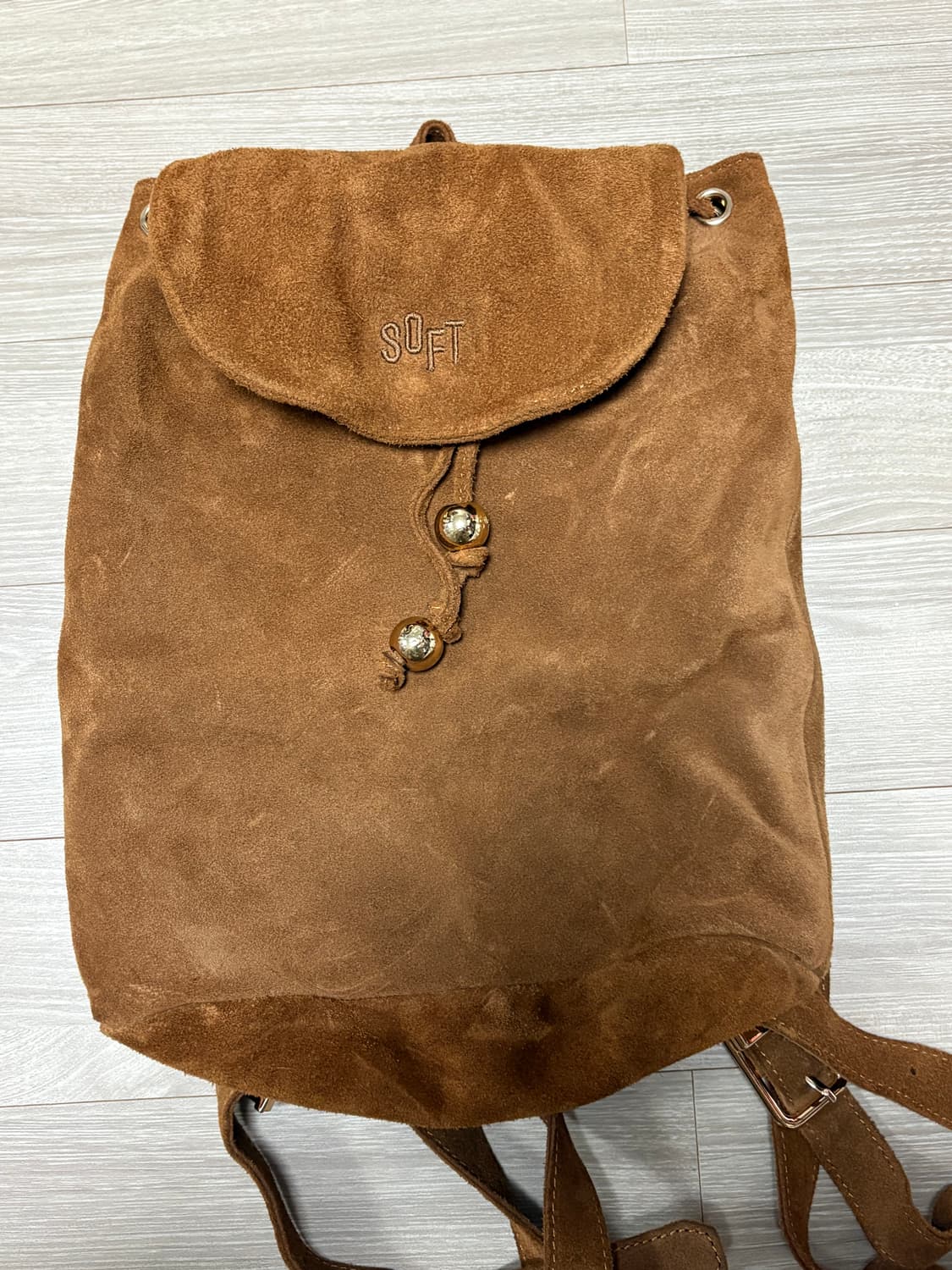 소프트서울 스웨이드 백팩 상품이미지1