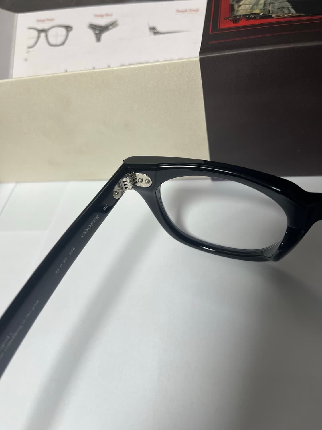 래쉬 쿠퍼 빈티지 블랙 안경 상품이미지5
