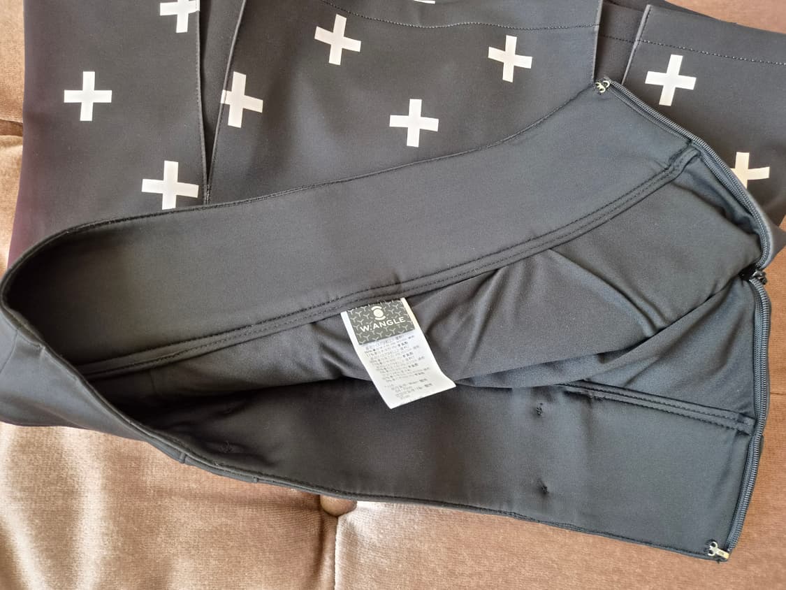 와이드앵글 여성 블랙치마반바지 64사이즈 상품이미지5