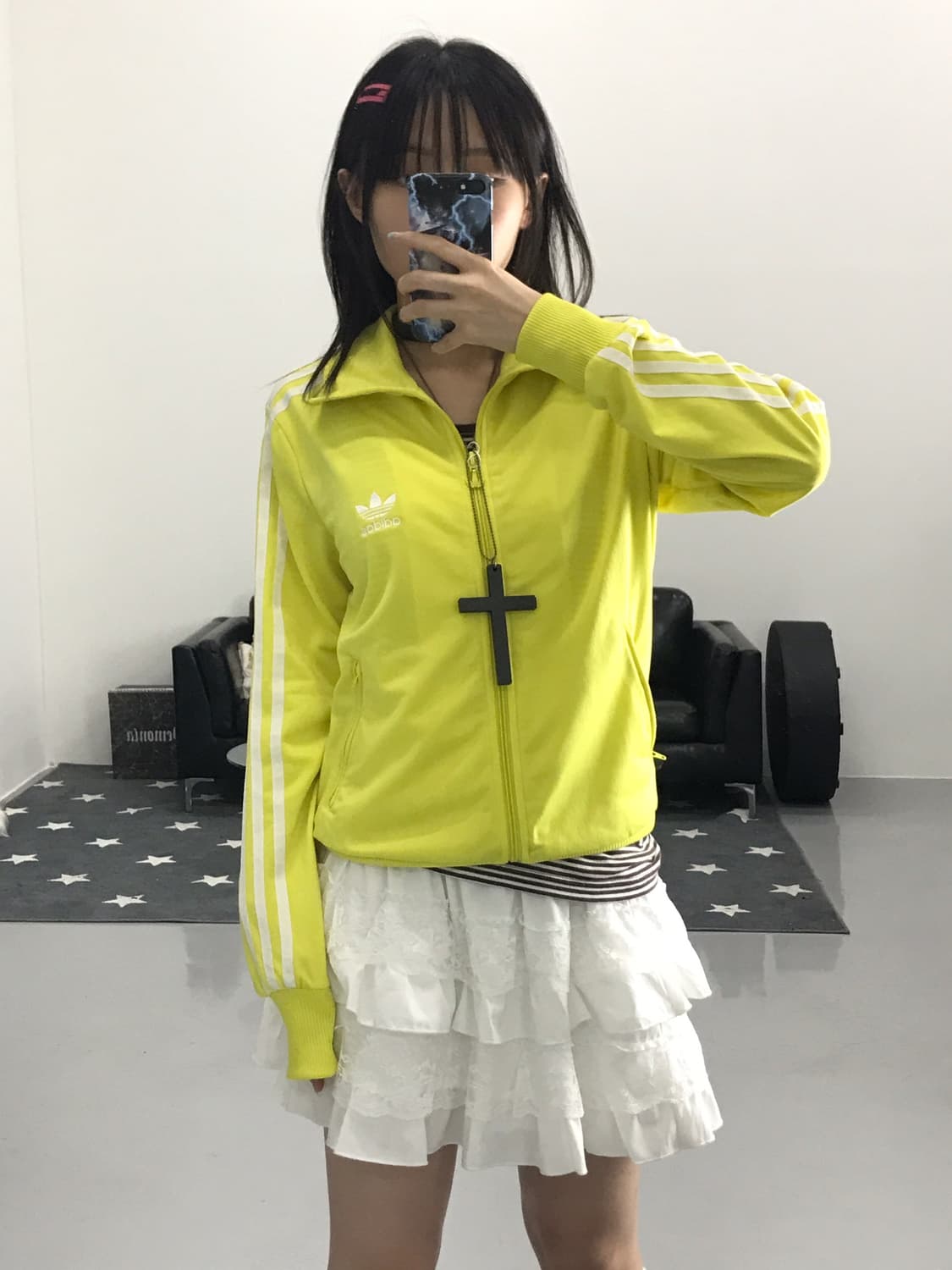 Adidas Yellow Firebird Jersey 상품이미지3