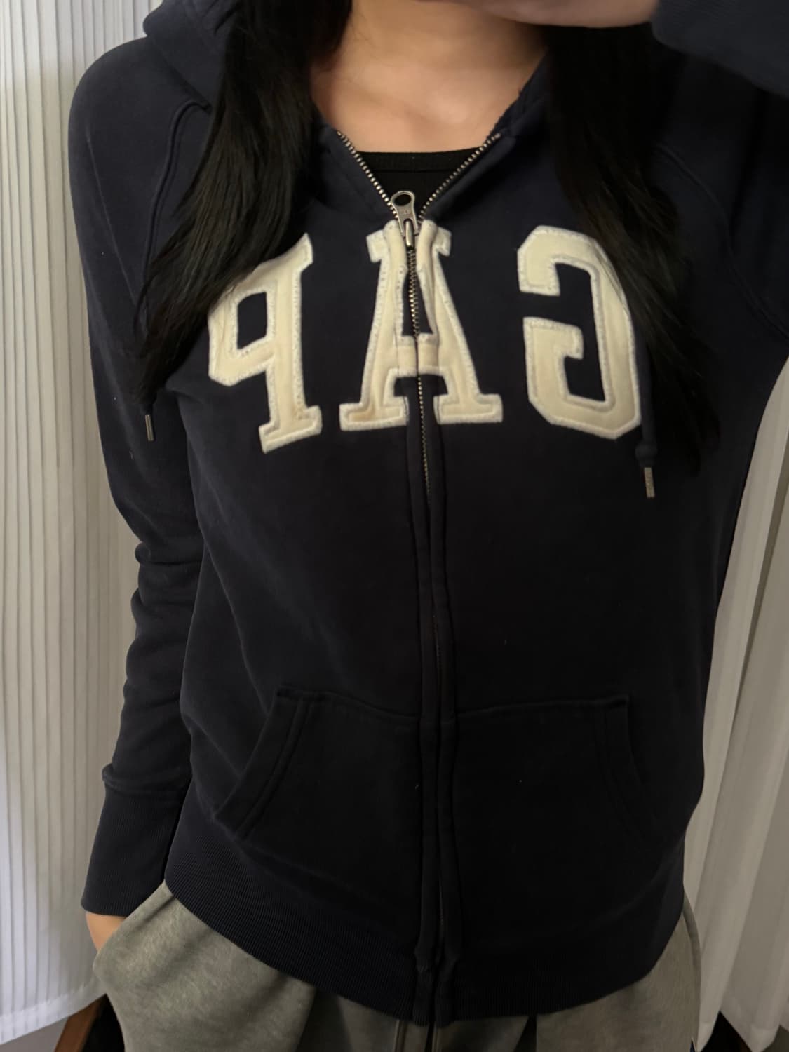 갭 네이비 후드집업 xa 상품이미지1