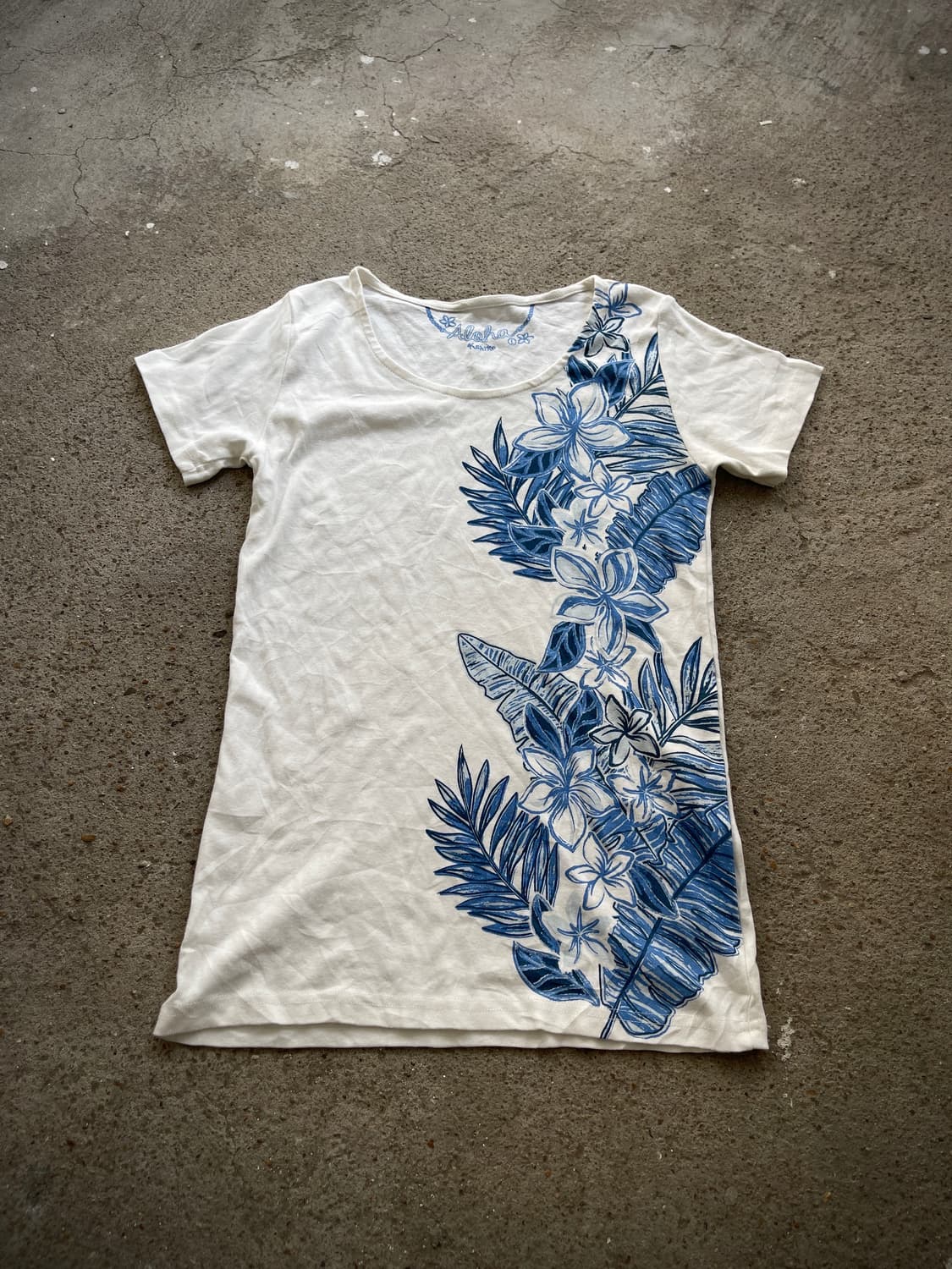 (Kahiko)blue leaf sleeve t 상품이미지1