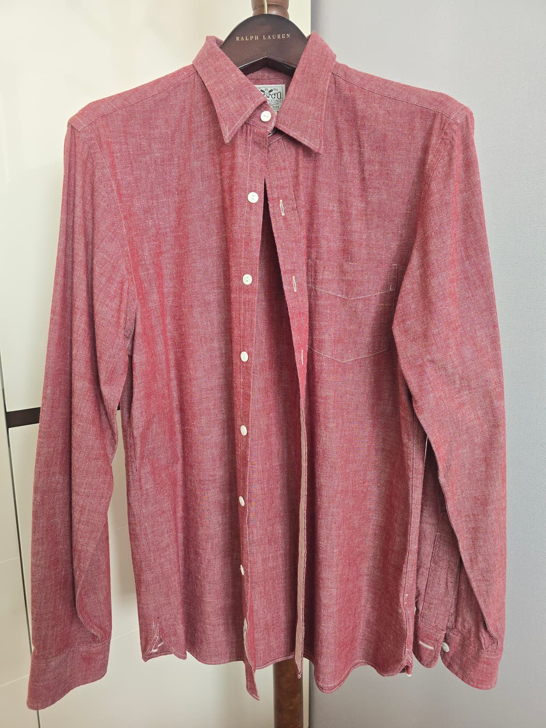 ​[RRL] 더블알엘 red/coral샴브레이 워크 셔츠 (15 1/2) 상품이미지1