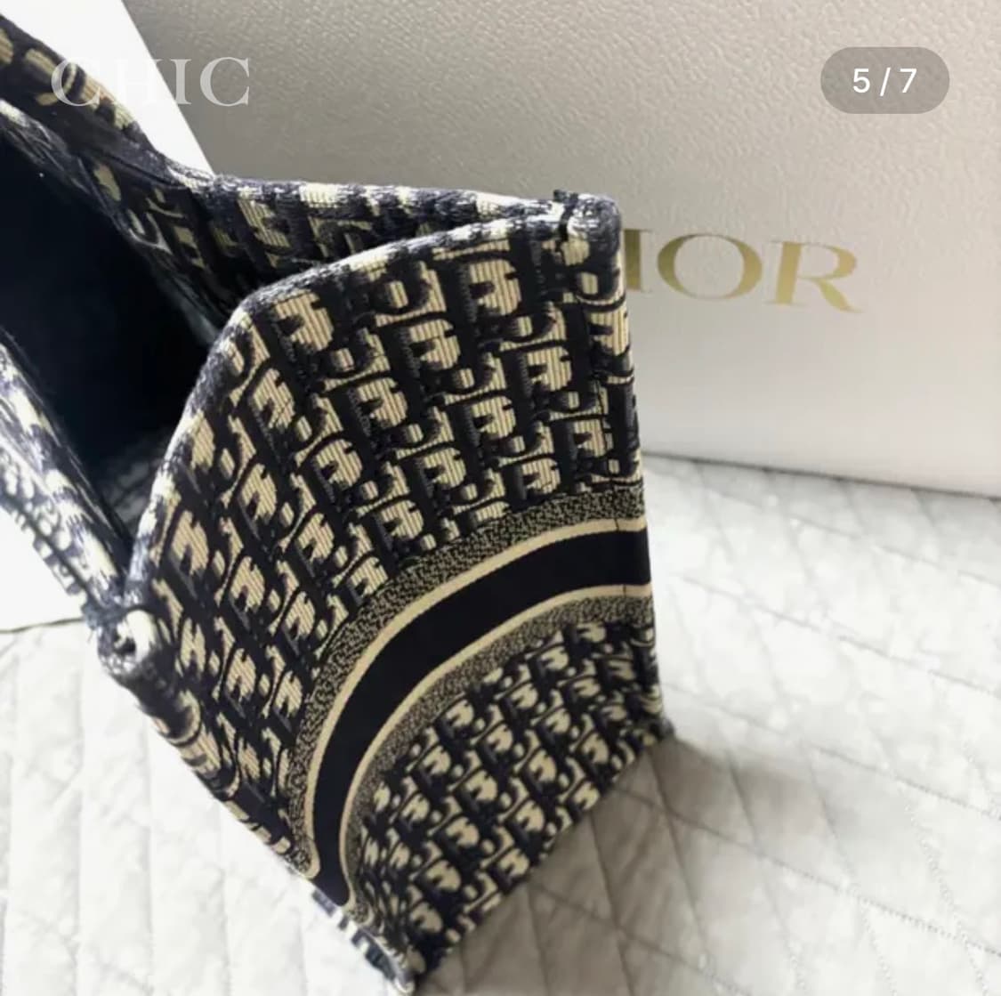 디올 오블리크 북 토트 백 라지(새 상품급) 상품이미지5