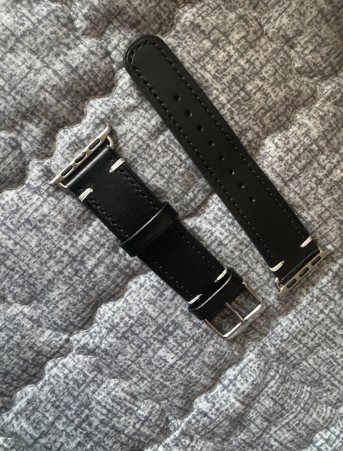 월스와일무브먼트 애플워치 스트랩 블랙실버 40-42 상품이미지2