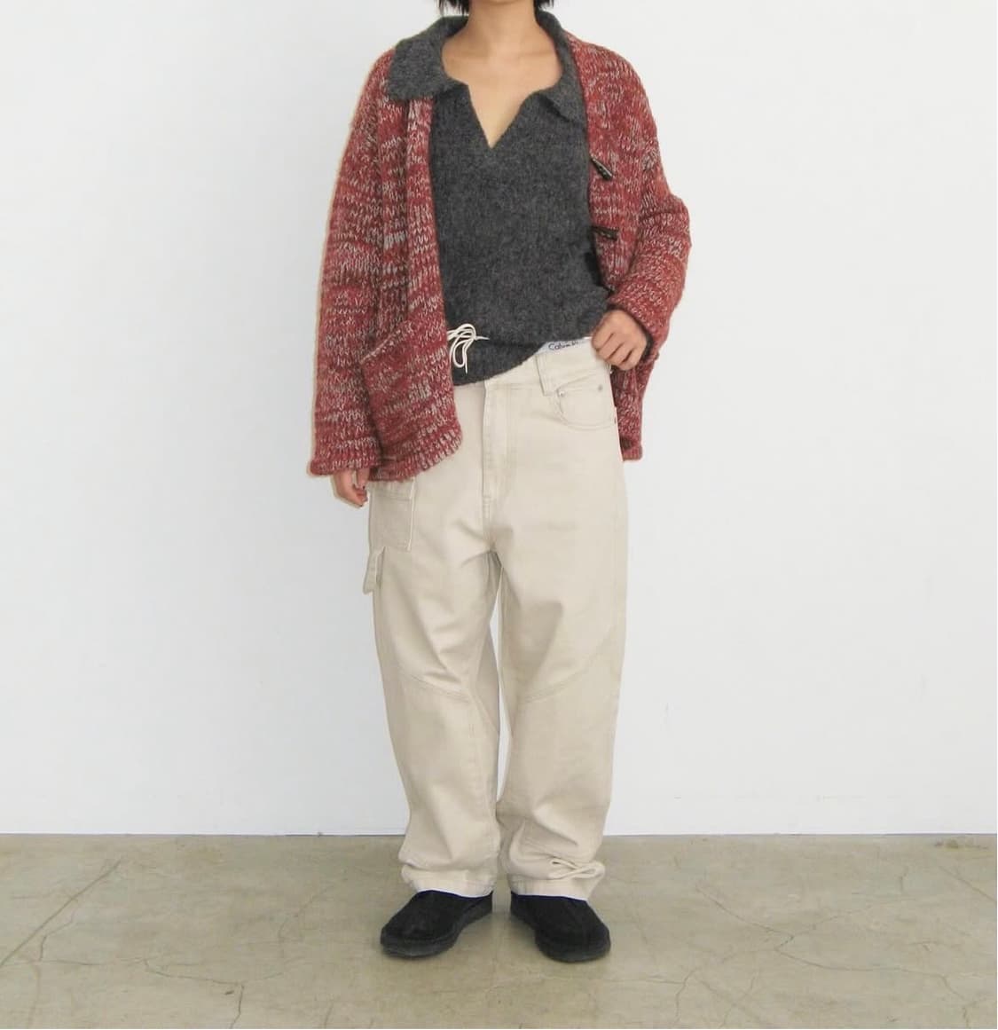 플리즈프로젝트 크림 코튼 팬츠 상품이미지2