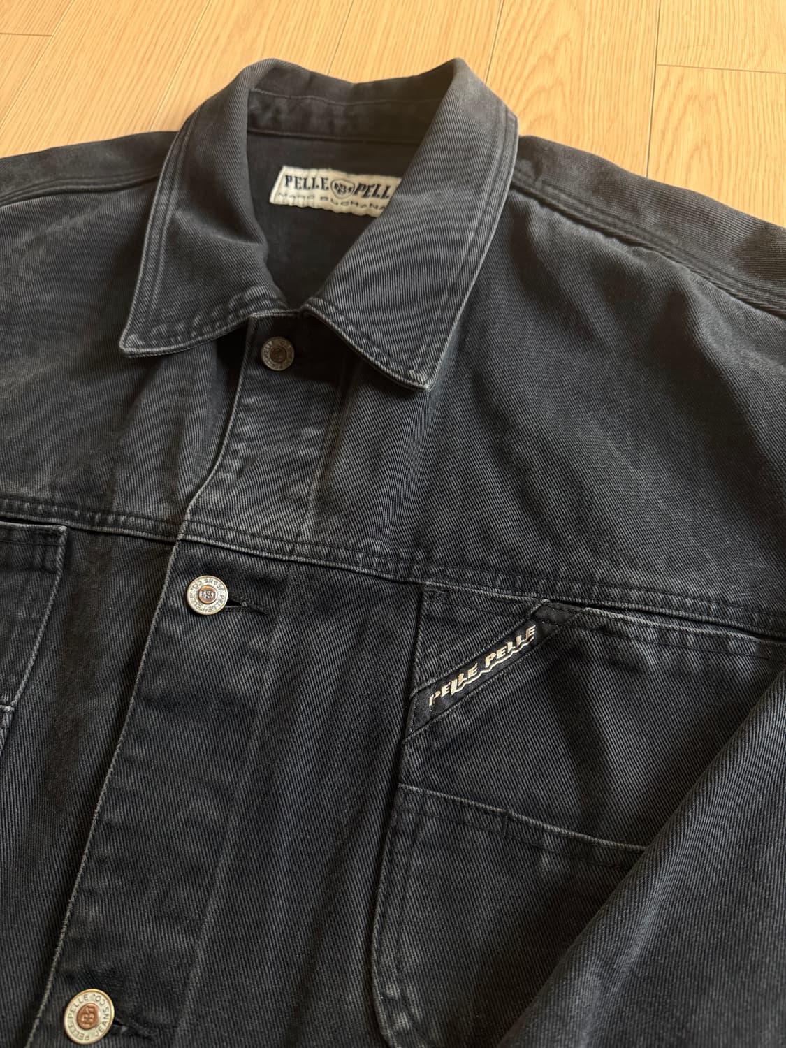 펠레펠레 흑청데님 트러커 자켓 상품이미지2