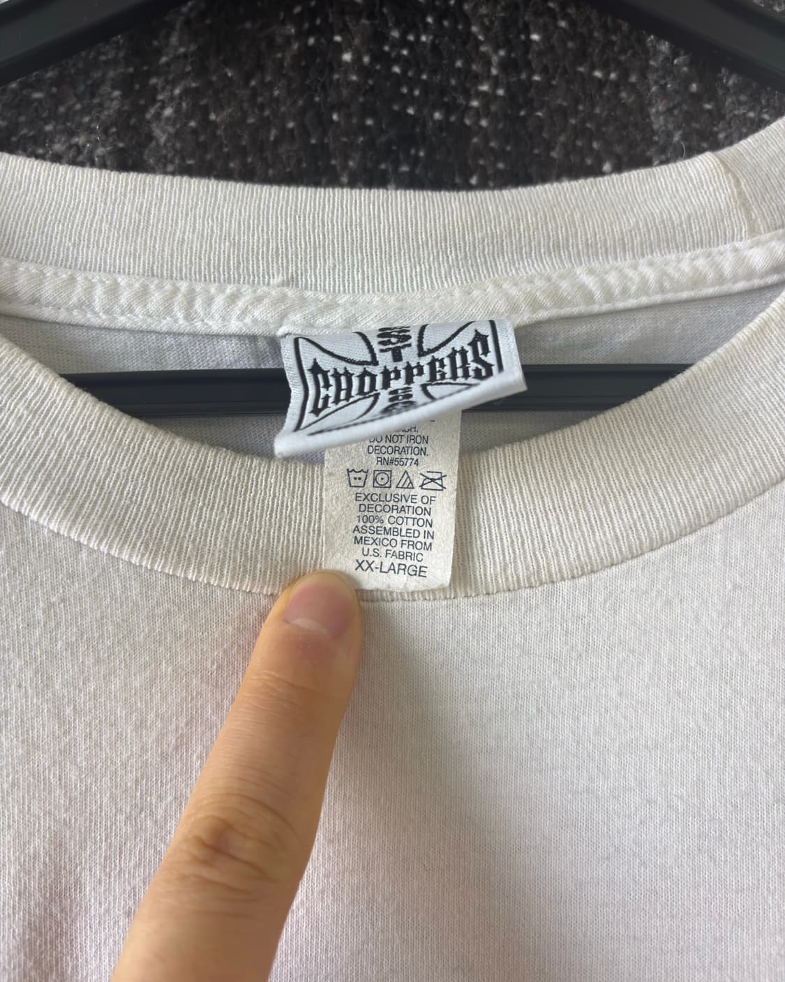 00s West Coast Choppers 플레임 스컬 롱슬리브 상품이미지6