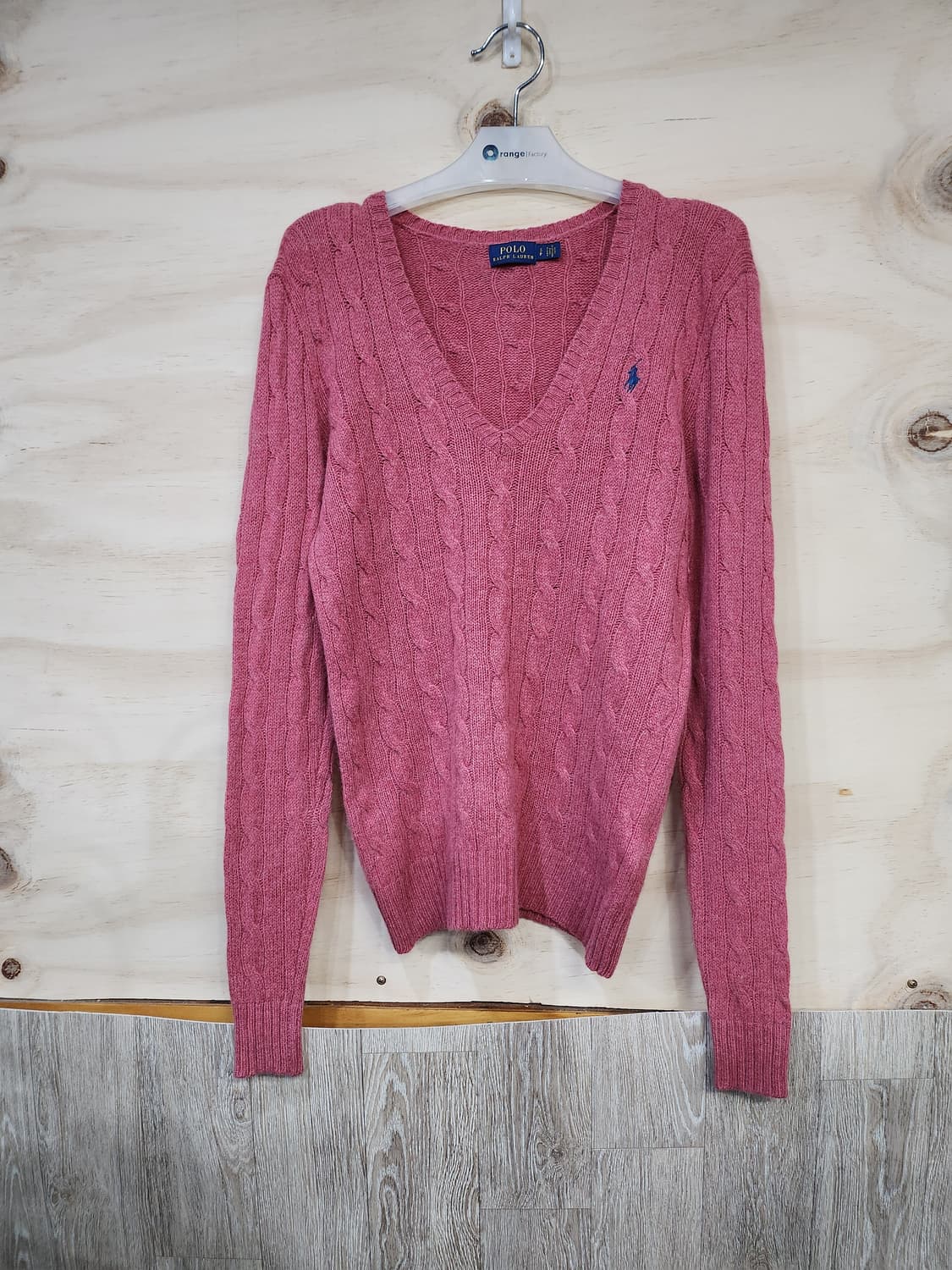 840) 폴로 랄프로렌 POLO 케이블 브이넥 캐시미어블랜드 니트 상품이미지1