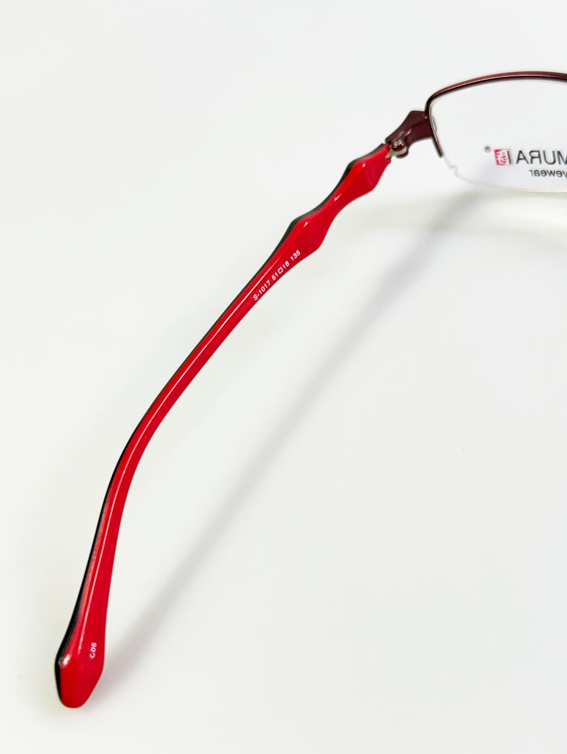 SAMURAI EYEWEAR 버건디 반무테 메탈 빈티지 안경 상품이미지7