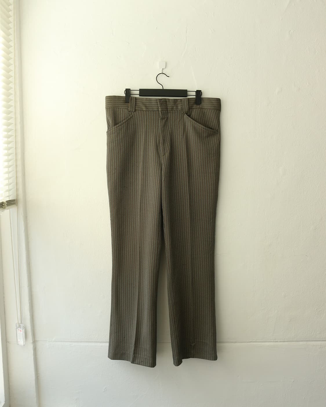 70s USA 폴리 부츠컷 팬츠 상품이미지3