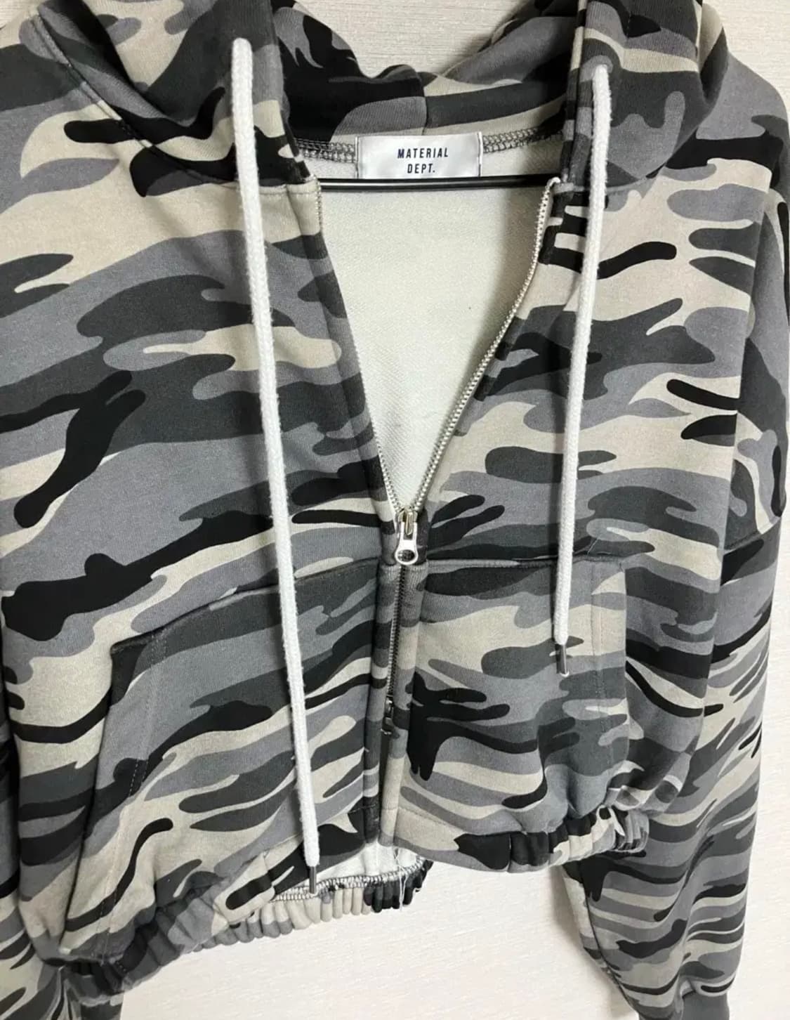 카모 크롭 후드집업 카모 투웨이집업 밀리터리 베메클 상품이미지2