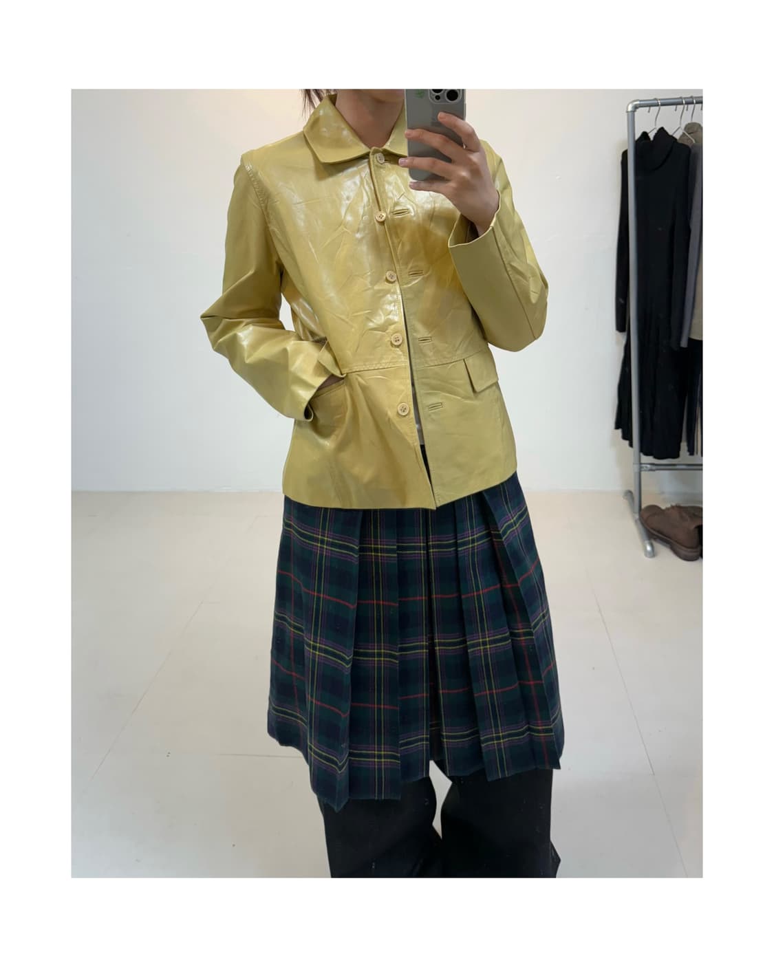 빈티지 cow leather 자켓 상품이미지1