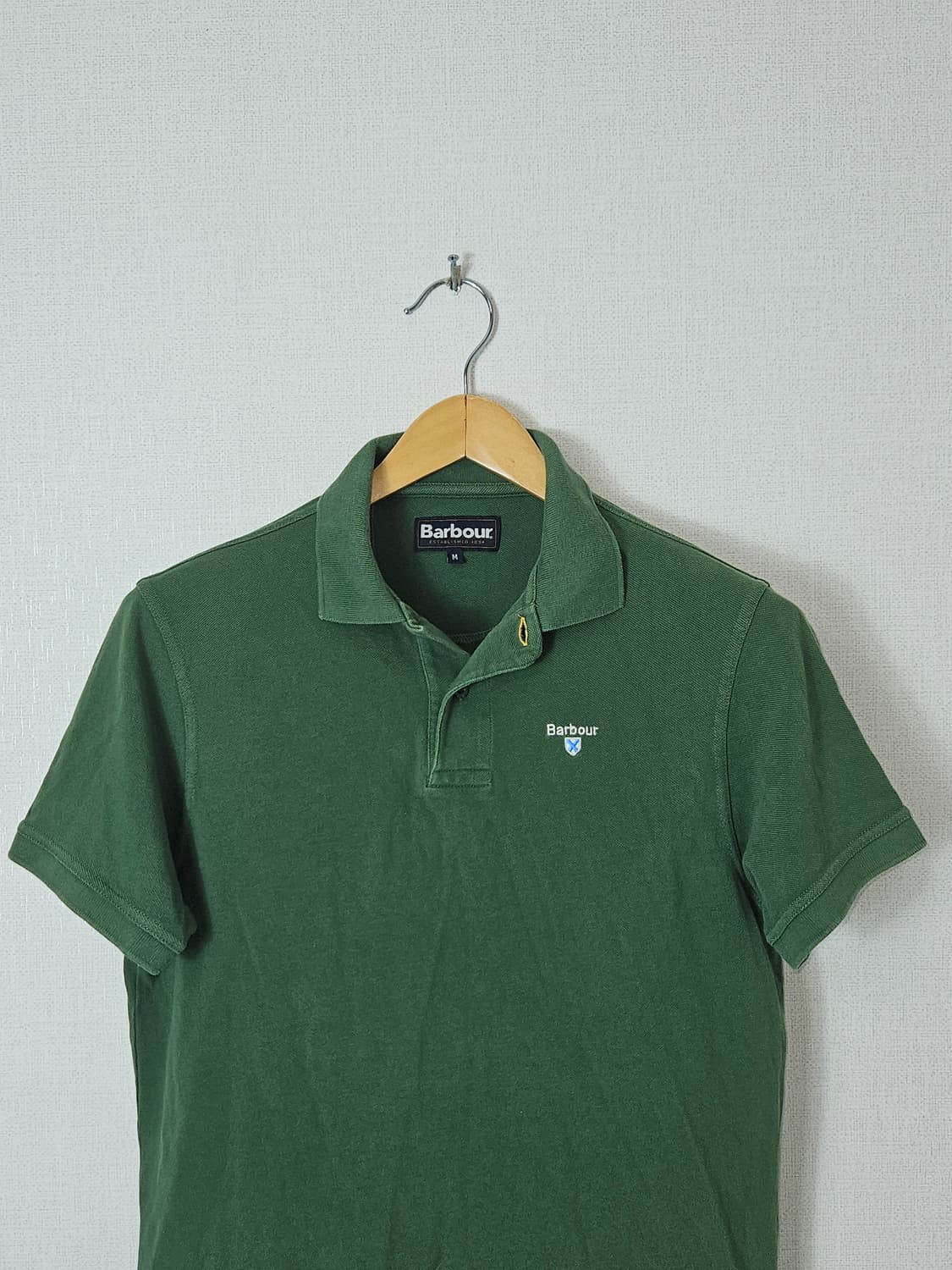 바버 Barbour 스포츠 폴로 반팔 카라티 피케티 레이싱그린 M 상품이미지1