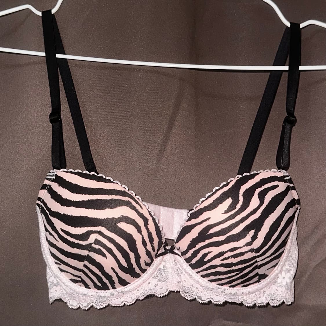 갸루 핑크 지브라 브라 속옷 상품이미지1