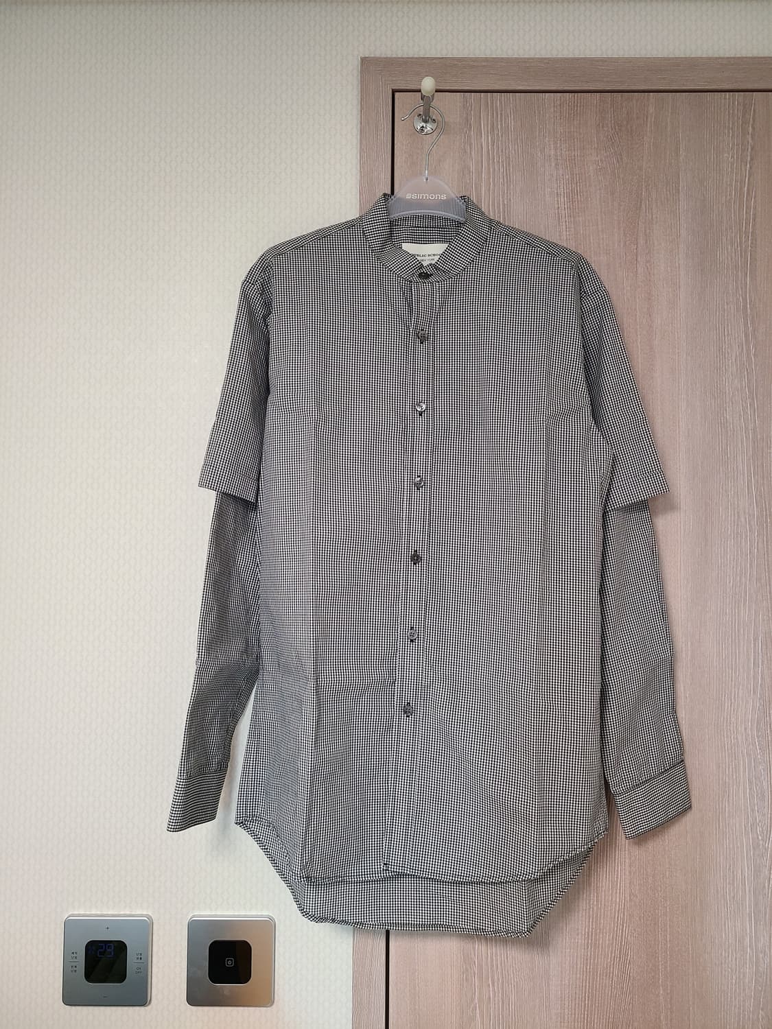 퍼블릭스쿨 레이어드 체크 셔츠 s 상품이미지1