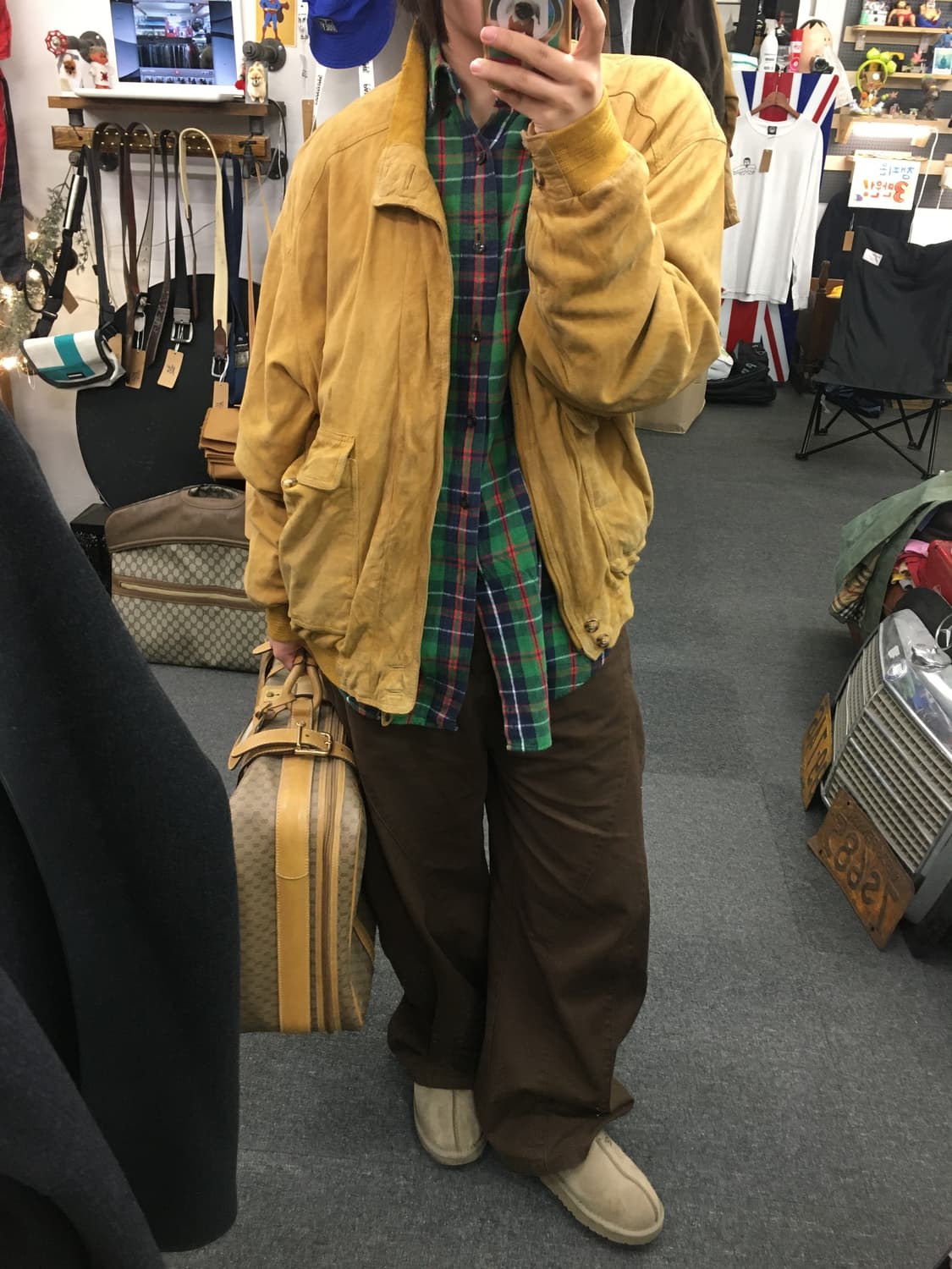 90s 피에르살로몬 양피 스웨이드 자켓 상품이미지1