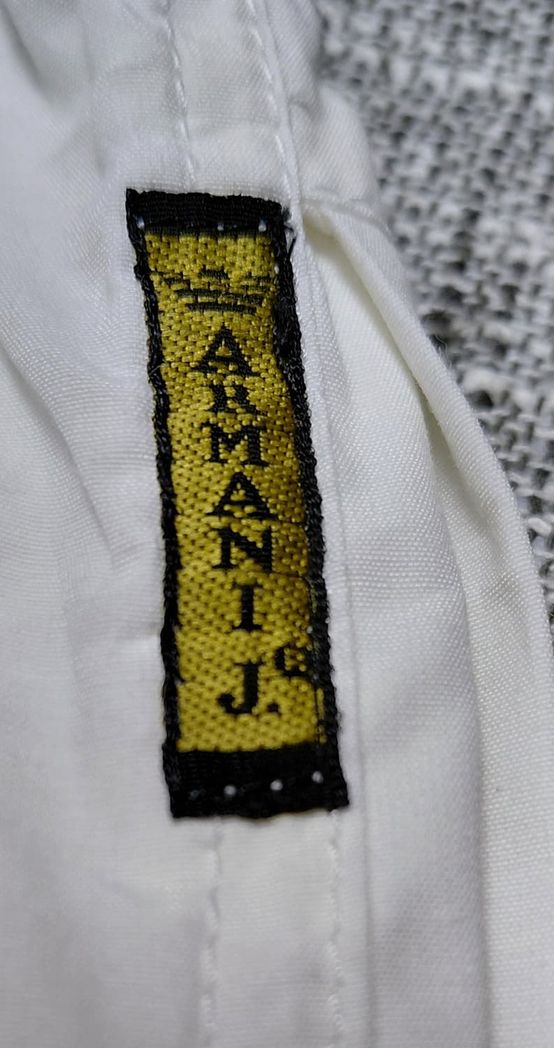 [46] Armani Jeans 테크니컬 스트링 와이드 팬츠 (화이트) 상품이미지7