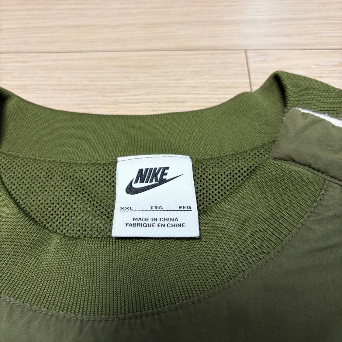 나이키 카키 그린 오버핏 바람막이 웜업 상품이미지6