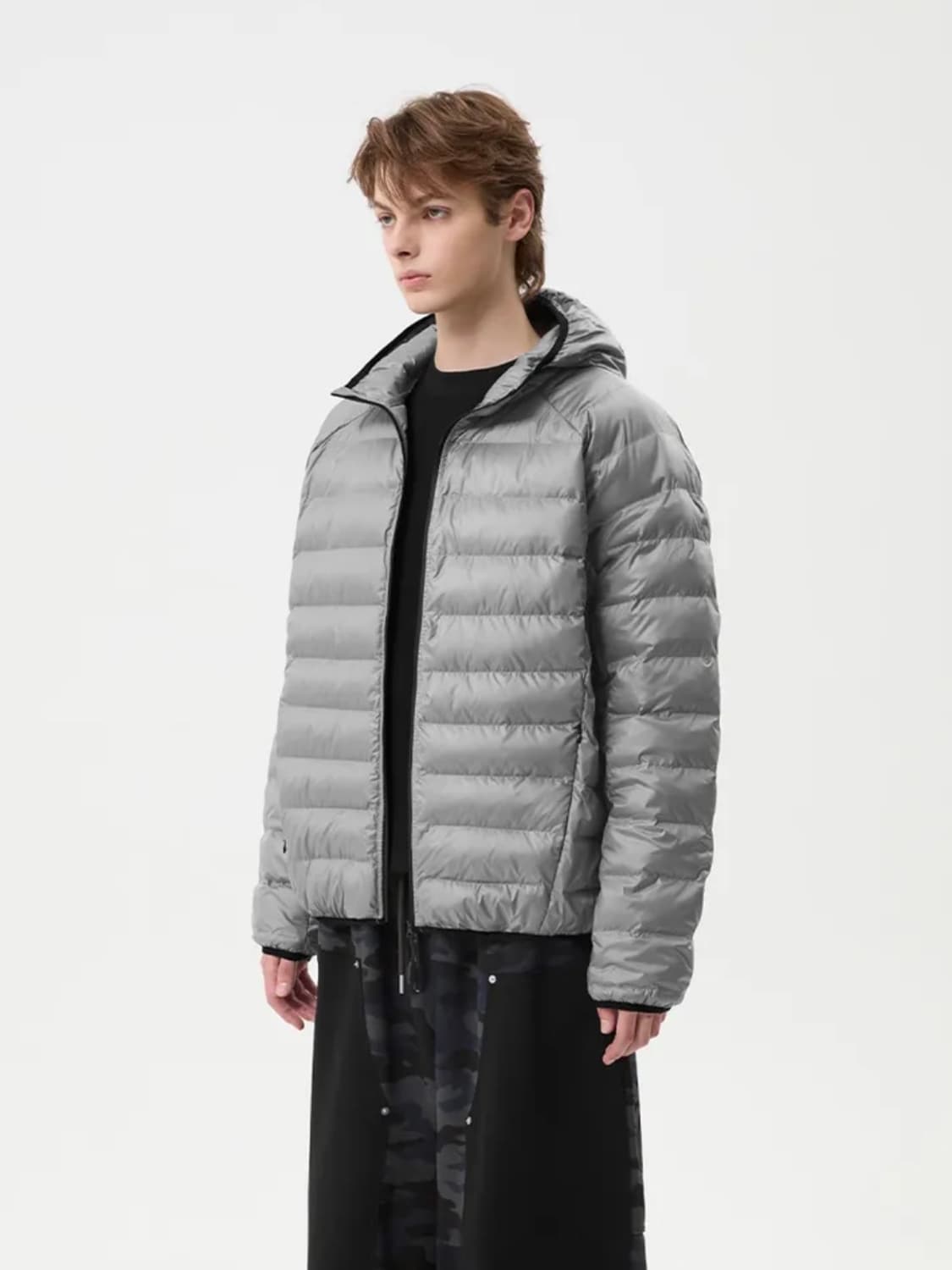 트릴리온 라이트 후디 패딩 자켓__그레이 상품이미지1