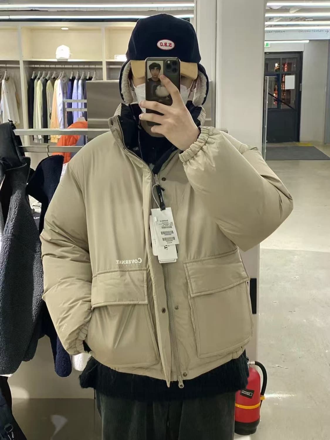 커버낫 양면 쇼패딩 S사이즈 상품이미지3