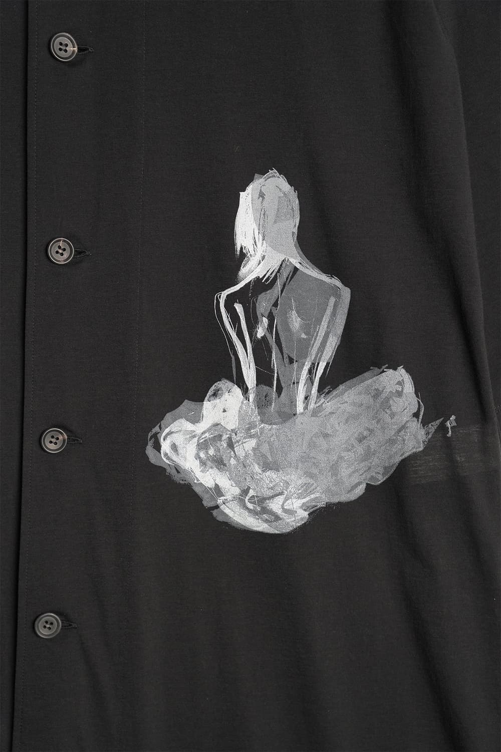 새상품 요지야마모토 스탠드 프린팅 롱 블라우스 2사이즈 상품이미지9