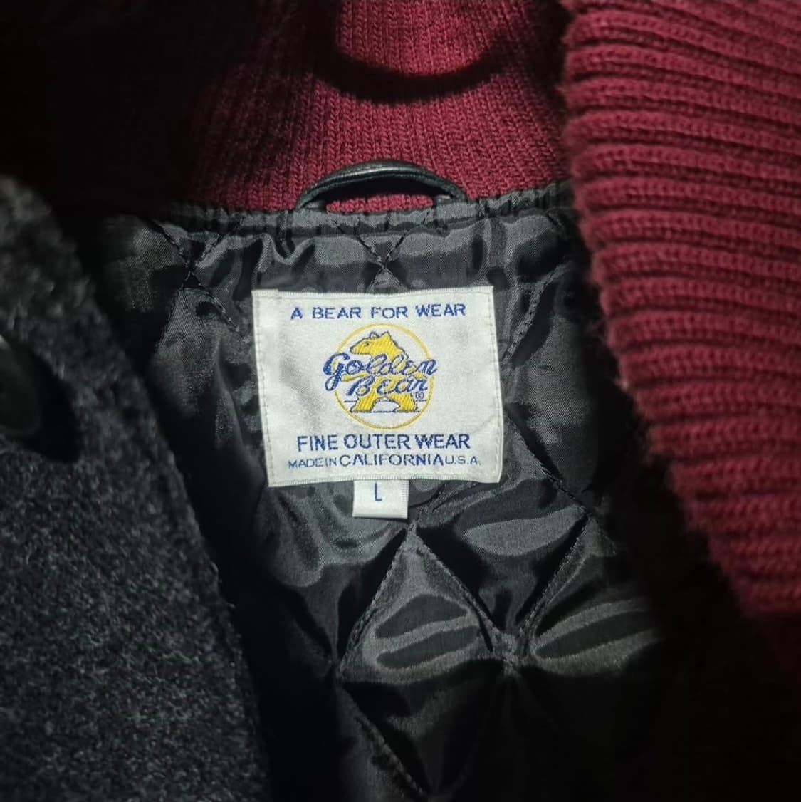 00's 골든 베어 빈티지 바시티 자켓 L 상품이미지2