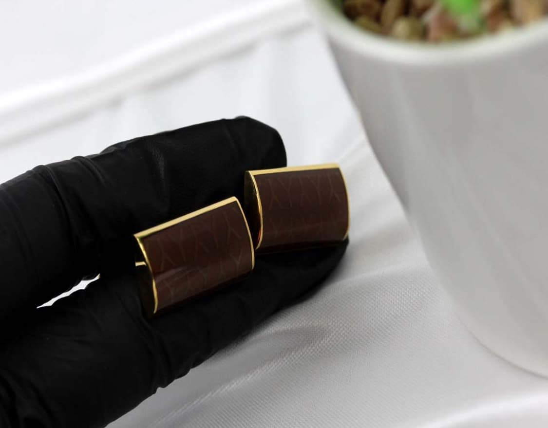 입생로랑 A+등급 5.8cm Y모티브 남자 명품 넥타이핀 커프스 세트 상품이미지7