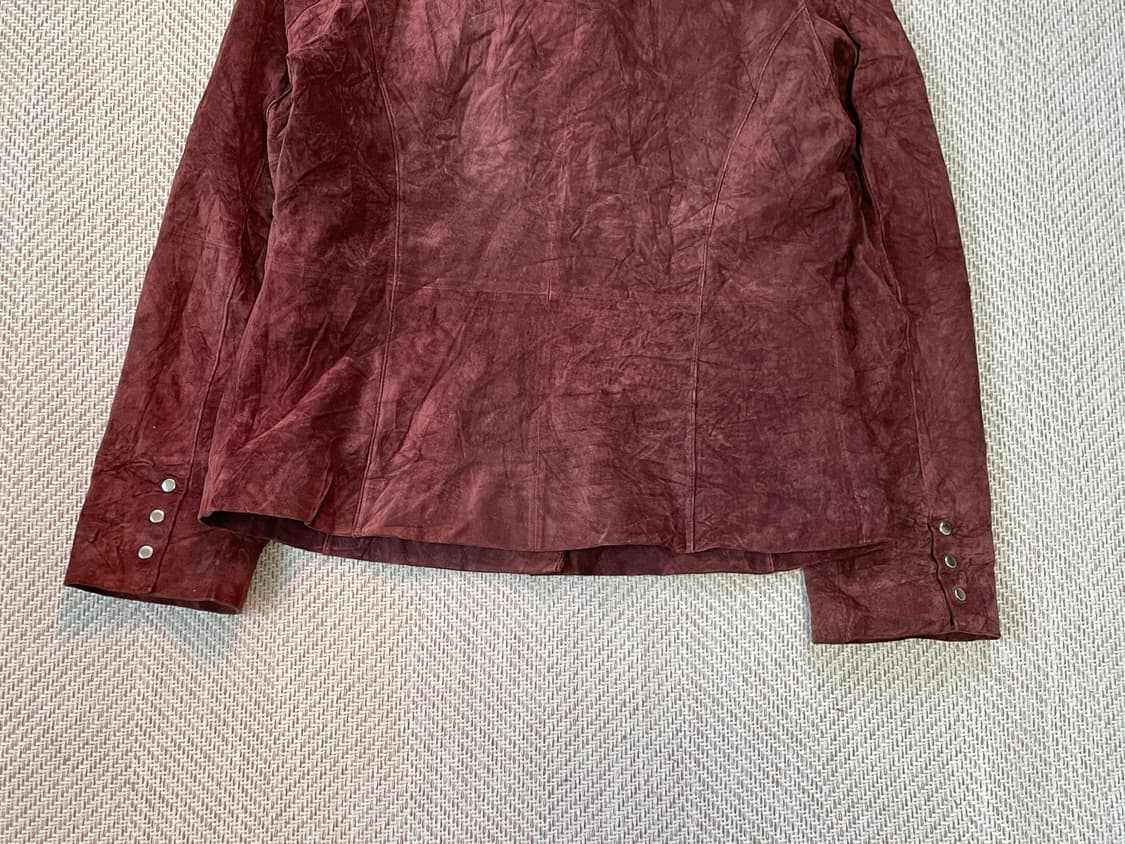 Otto 스웨이드 버건디 레더자켓  J03458 상품이미지8