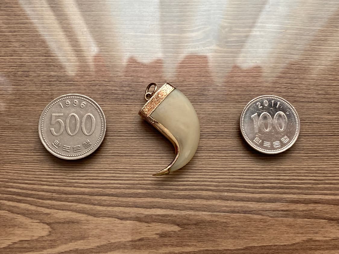 타이거 클로 18k 펜던트 목걸이 판매합니다. 상품이미지7