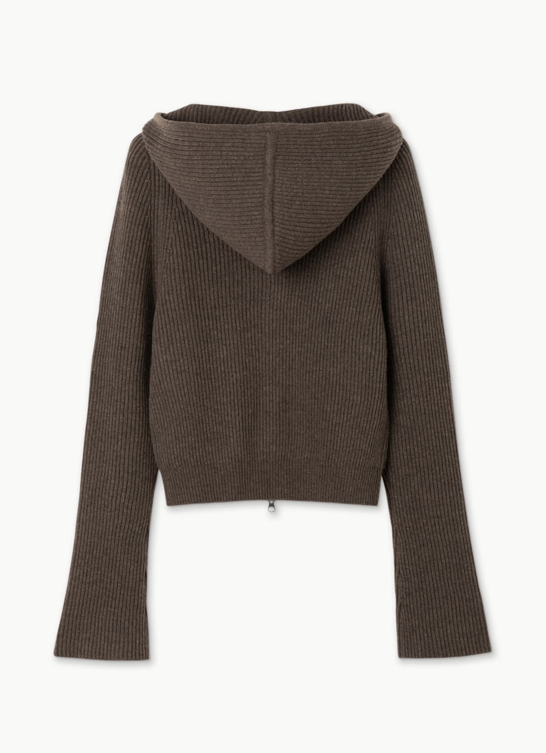 부디무드라 벨 후드 울 가디건 초콜릿칩 상품이미지5