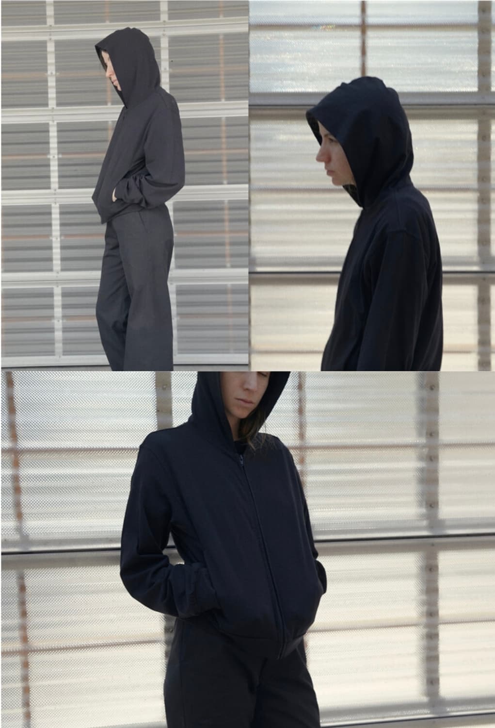 (2size)머듈 후드 집업 블랙 상품이미지1