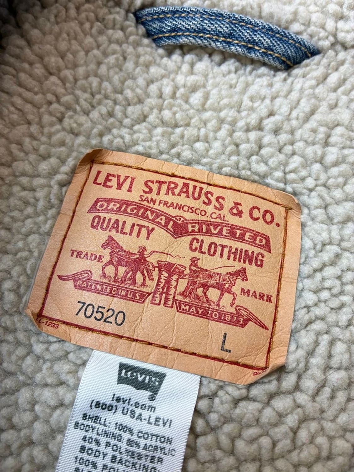 리바이스 00's 쉐르파 데님 베스트 PN5934 상품이미지8