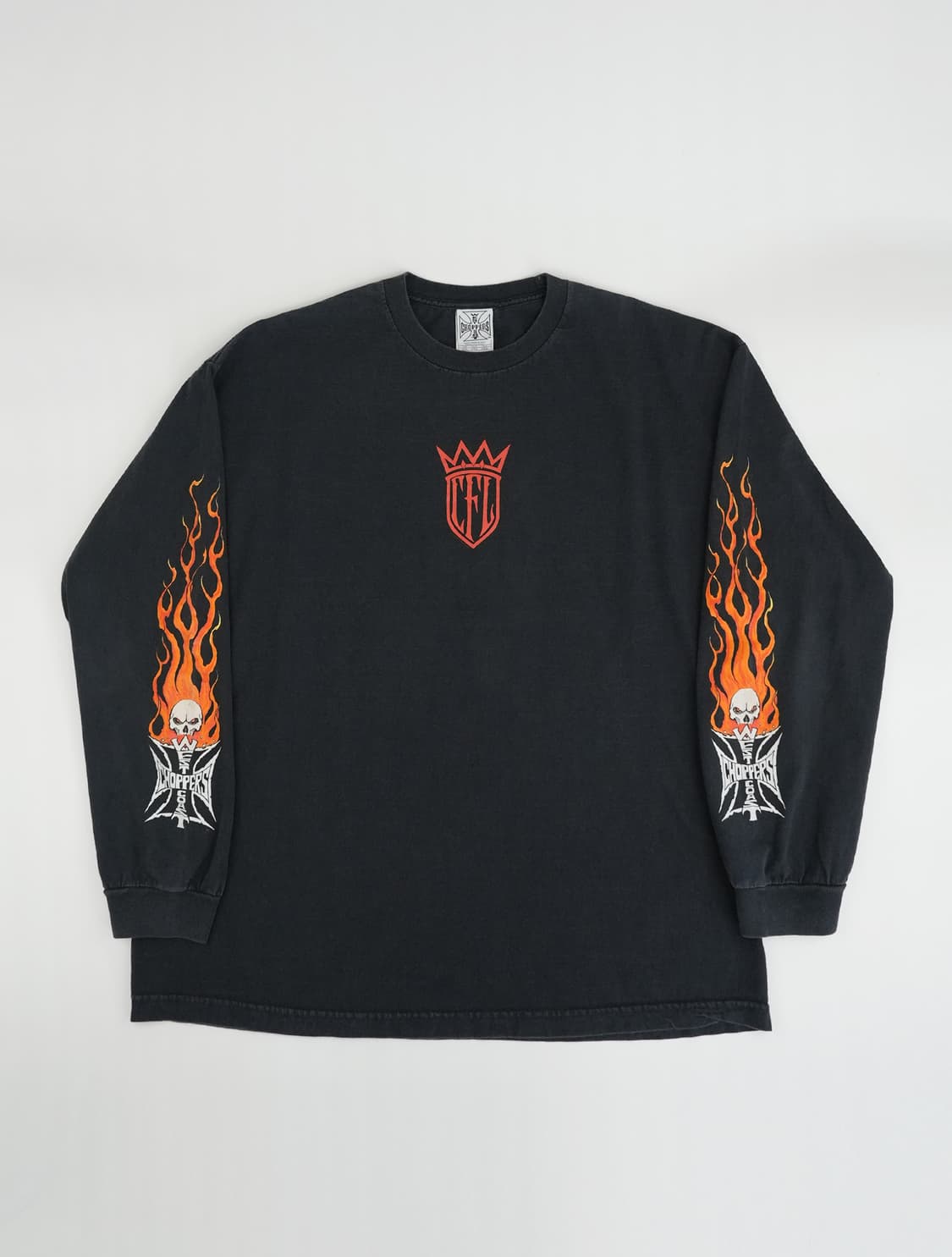 [2XL] 빈티지 웨스트코스트챠퍼스 플레임 롱비치 롱슬리브 상품이미지1